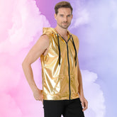 Metallic Zip-Up Klub Kid Vest